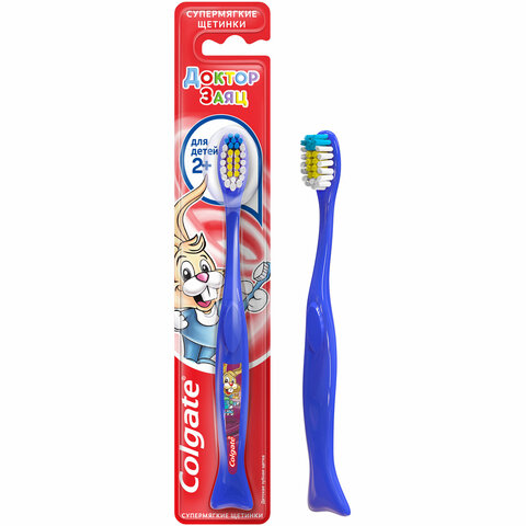 зубная щетка детская (2+лет) colgate, супер мягкая, 4606144002618