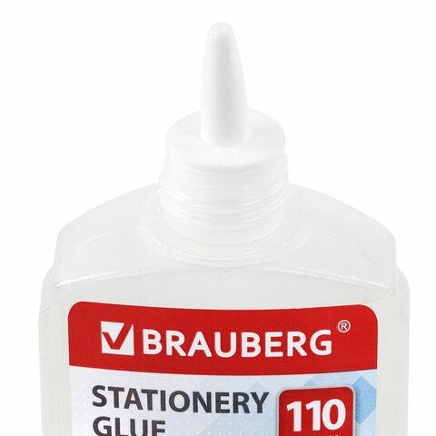 клей канцелярский силикатный brauberg "standard" (для бумаги, картона) 110 г, 228416