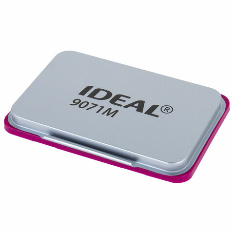штемпельная подушка trodat ideal 9071м, 90х56 мм, металлический корпус, фиолетовая, 153126