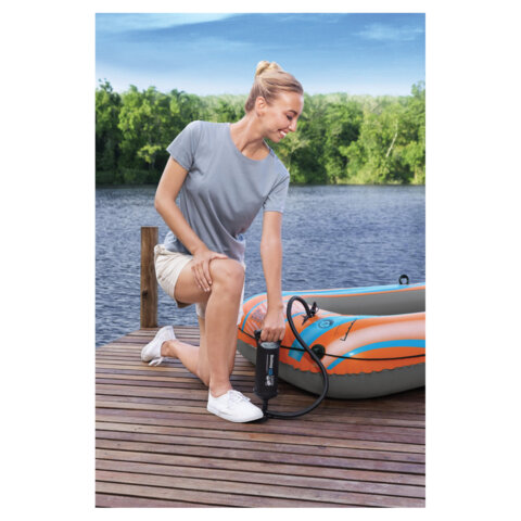 насос ручной 0,85 л/цикл, 30 см, шланг с 3 насадками, bestway, 62002