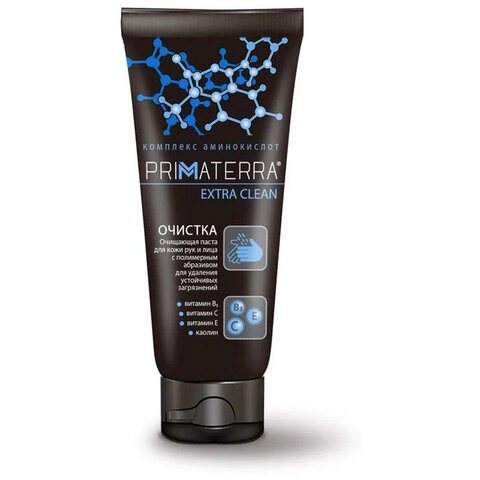 паста очищающая 200 мл, primaterra extra clean, от сильных загрязнений с искусственным абразивом