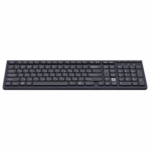 клавиатура беспроводная defender ultramate sm-535 ru, usb, 108 клавиш, 2,4 ghz, черная, 45535