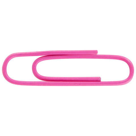 скрепки extra brauberg 28 мм цветные 100 штук, 271313