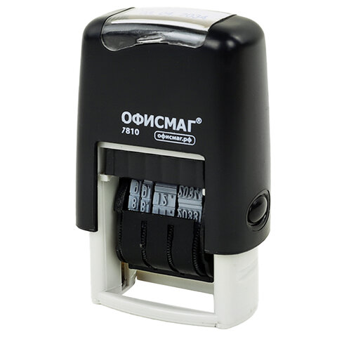 датер-мини офисмаг, месяц цифрами, оттиск 22х4 мм, "printer 7810 bank", 271926