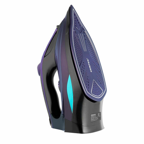 утюг centek ct-2361, 3000 вт, керамическое покрытие, антикапля, антинакипь, фиолетовый, ct-2361 viol