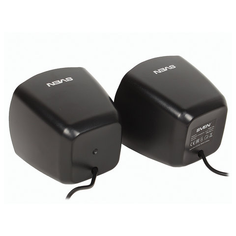 колонки компьютерные sven 120, 2.0, 2х2,5 вт, пластик, черные, sv-013493