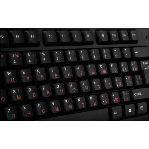 клавиатура проводная sven kb-s300, usb, 104 клавиши, чёрная, sv-015756
