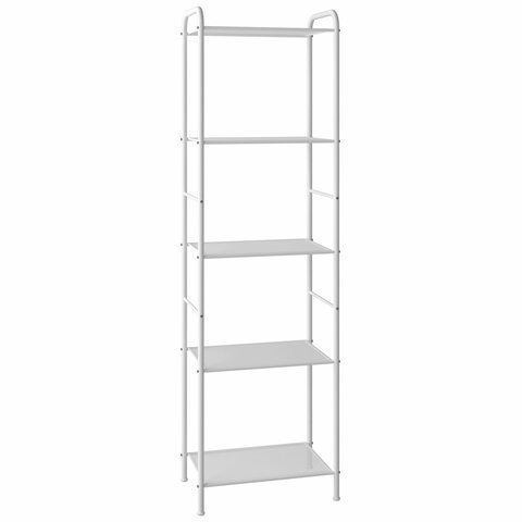 стеллаж на металлокаркасе "валенсия-15", 455х300х1555 мм, 5 полок, белый, ств15 б