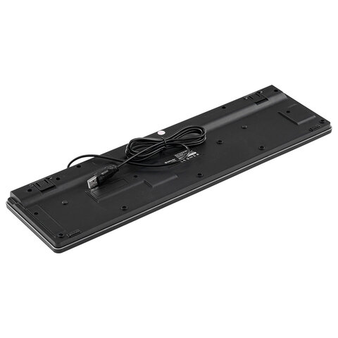 клавиатура проводная игровая defender ozoth gk-106, usb, 104 клавиши, с подсветкой, черная, 45106