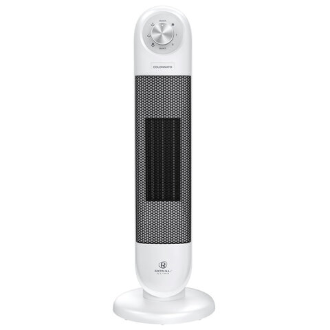 тепловентилятор колонный royal clima rfh-c2000dc-wt, 2000 вт, 3 режима работы, белый, нс-1348089