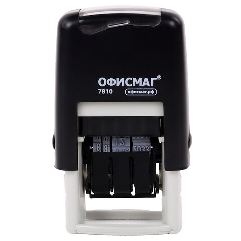 датер-мини офисмаг, месяц цифрами, оттиск 22х4 мм, "printer 7810 bank", 271926