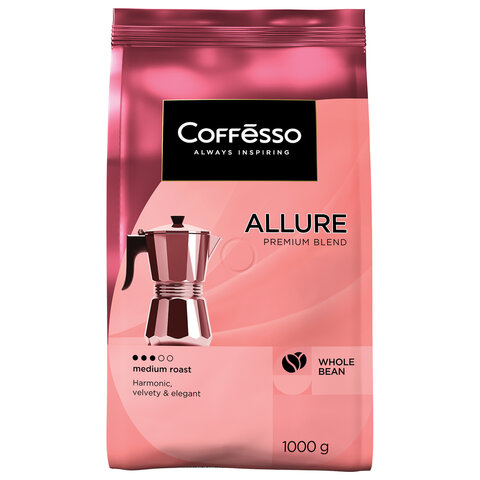 кофе в зернах coffesso "allure", 1 кг, 102487
