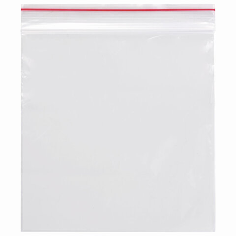 пакеты с замком zip lock "зиплок", комплект 100 шт., 100х100 мм, пвд, толщина 35 микрон, brauberg, 6
