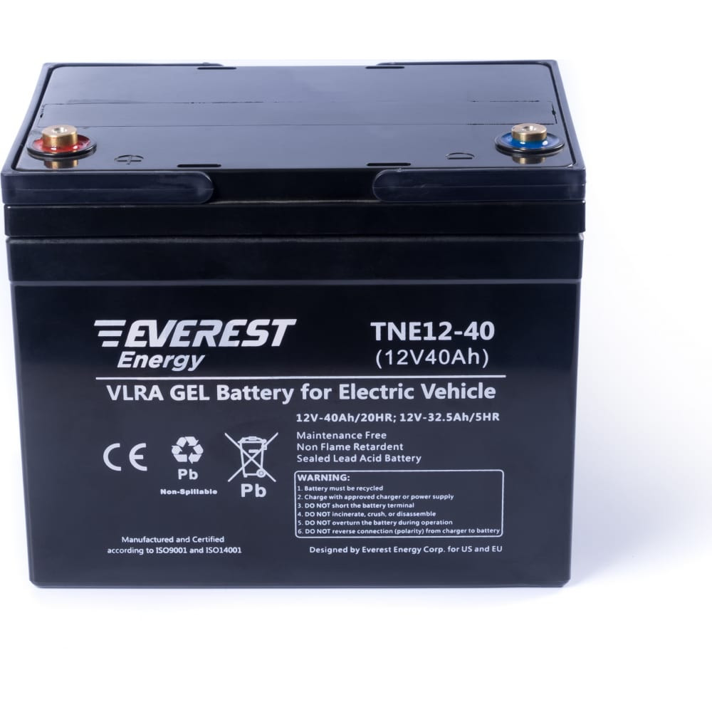 аккумулятор everest energy tne12-40 (12v-34ah/c5)
