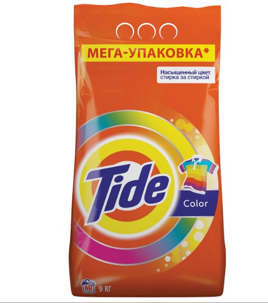 стиральный порошок-автомат 9 кг, tide (тайд) color