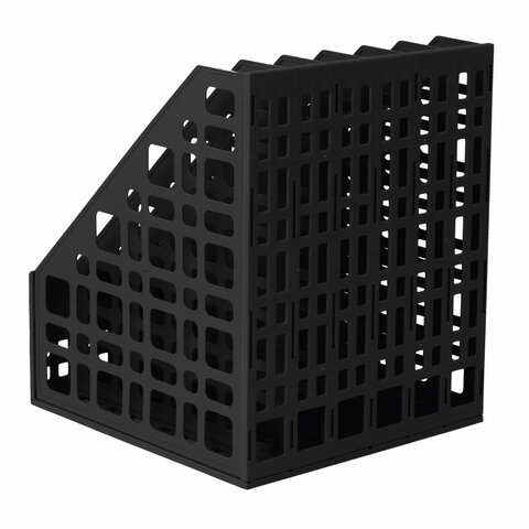 лоток вертикальный для бумаг brauberg "maxi plus", 240 мм, 6 отделений, сетчатый, сборный, черный, 2