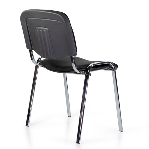 стул staff "iso lite cf-008", хром, ткань черная (с-11), 532565