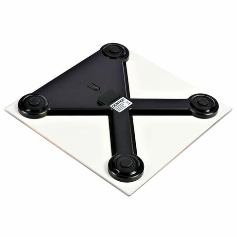 весы напольные centek ct-2420 "дерево", электронные, вес до 180 кг, квадрат, стекло, с рисунком, ct-