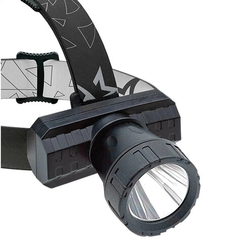 фонарь налобный аккумуляторный космос 3 вт led, li-ion, заряд от usb, kocachead3w
