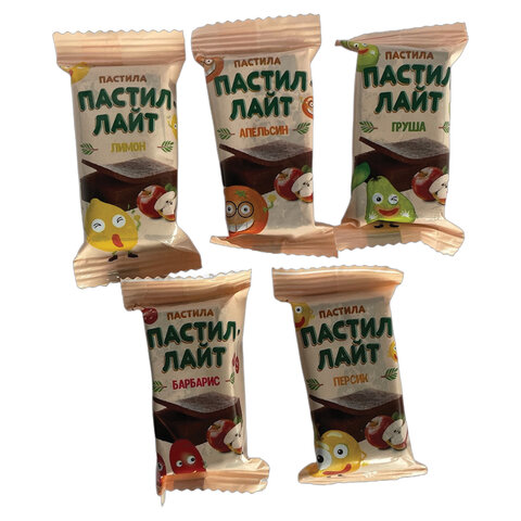 пастила фруктовая пастил-лайт, ассорти вкусов, без добавления сахара, 500 г, ут-00002476