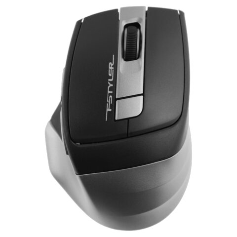 мышь беспроводная с бесшумным кликом a4tech fstyler fg35, usb, 5 кнопок, оптическая, черная, 1192130