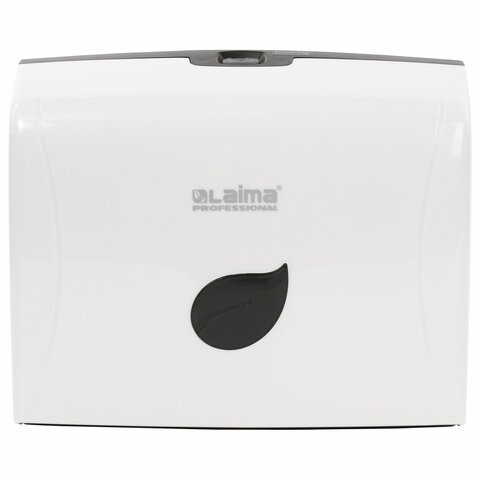 диспенсер для полотенец laima professional eco (система h2), z-сложения, белый, abs-пластик, 606547