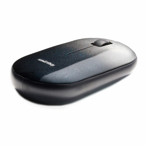 мышь беспроводная бесшумная smartbuy 266ag-k, usb, 2 кнопки + 1 колесо, оптическая, черная, sbm-266a