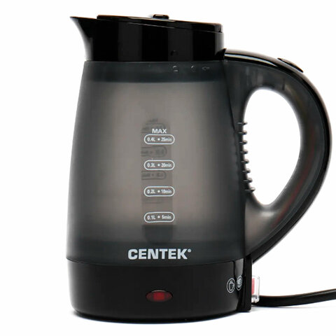 отпариватель ручной centek ct-2381 с функцией чайника, 600 вт, пар 15 г/мин, резервуар 0,4 л, 1 режи
