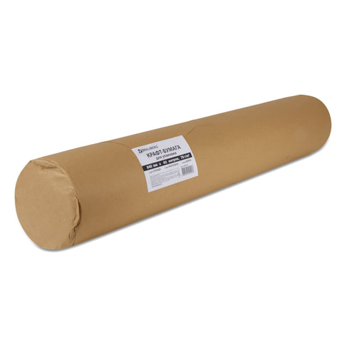 крафт-бумага в рулоне, 840 мм x 40 м, плотность 78 г/м2, марка а (коммунар), brauberg, 440146