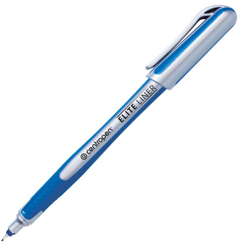 ручка капиллярная (линер) синяя centropen "elite liner", линия 0,3 мм, 4721, 247210106
