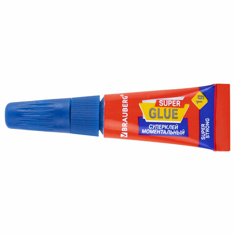 клей моментальный суперклей экономичный brauberg extra, 1 г суперпрочный, комплект 6 шт., 608109