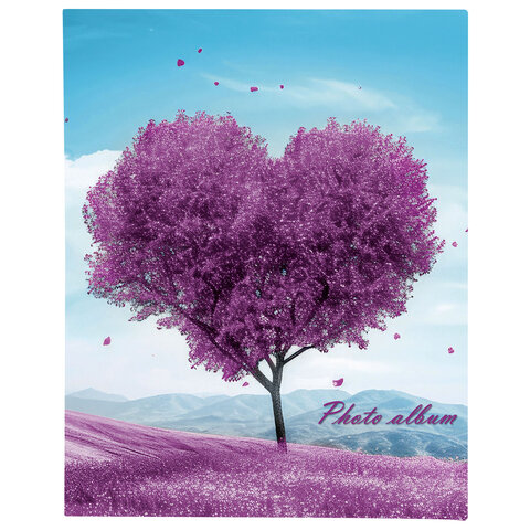фотоальбом brauberg "fancy heart" на 100 фото 10х15 см, твердая обложка, 391439