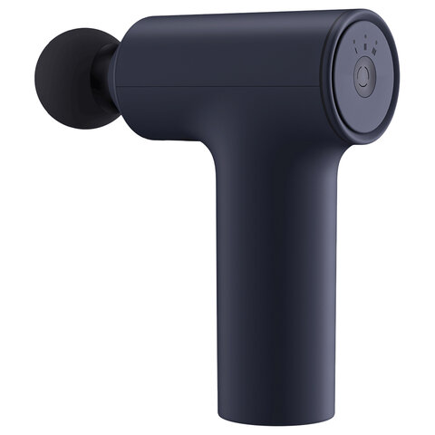 массажный пистолет xiaomi massage gun mini, перкуссионный, 3 режима, 3 насадки, до 2500 об/мин, сини