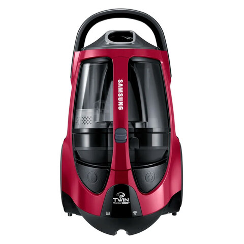 пылесос samsung vcc885fh3p/xev с контейнером "циклон", 2200 вт, мощность всасывания 430 вт, красный
