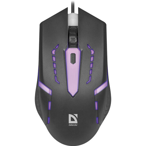 мышь проводная defender flash mb-600l, 800-1200 dpi, 4 кнопки + 1 колесо-кнопка, оптическая, черная,