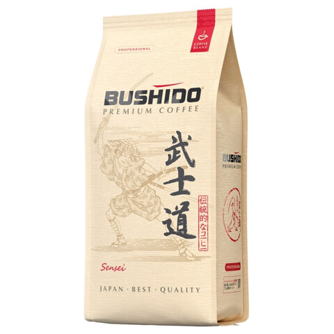 кофе в зернах bushido "sensei" 1 кг, арабика 100%, нидерланды, bu10004014