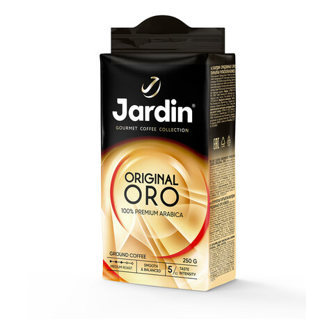 кофе молотый jardin "original oro" 250 г, арабика 100%, 1747-12