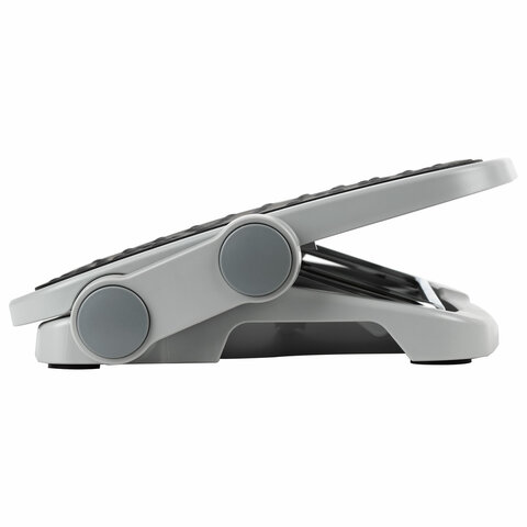 подставка для ног brauberg, офисная, 45х35 см, 2 положения, серая, 530363