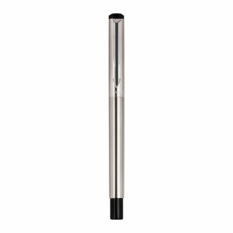 ручка перьевая parker "vector stainless steel", корпус серебристый, детали из нержавеющей стали, син