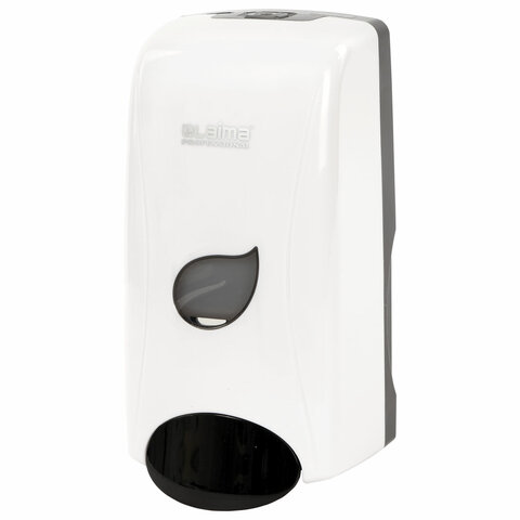 дозатор для мыла-пены laima professional eco, наливной, 1 л, белый, abs-пластик, 606552