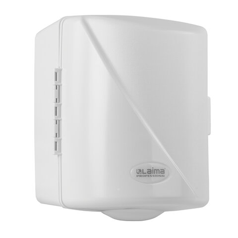 диспенсер для полотенец с центральной вытяжкой laima professional original (система м1/m2), белый, a