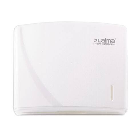диспенсер для полотенец laima professional original (система h2), z-сложения, белый, abs-пластик, 60