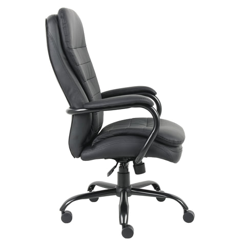кресло офисное brabix premium "heavy duty hd-001", усиленное, нагрузка до 200 кг, экокожа, 531015