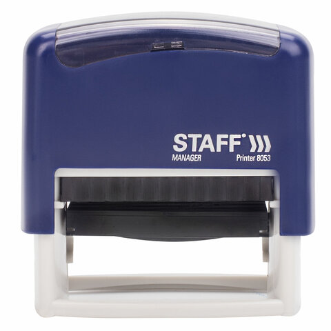 штамп самонаборный 5-строчный staff, оттиск 58х22 мм, "printer 8053", кассы в комплекте, 237425