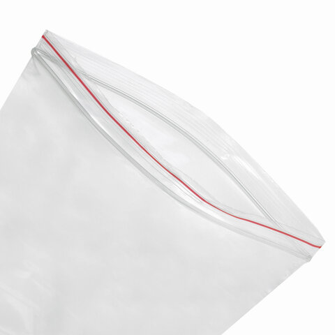 пакеты с замком zip lock "зиплок", комплект 100 шт., 180х250 мм, пвд, толщина 40 микрон, brauberg, 6
