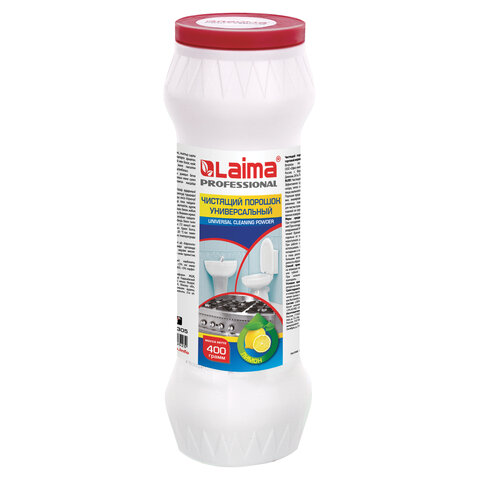 чистящее средство 400 г, laima professional "лимон", порошок, 602305