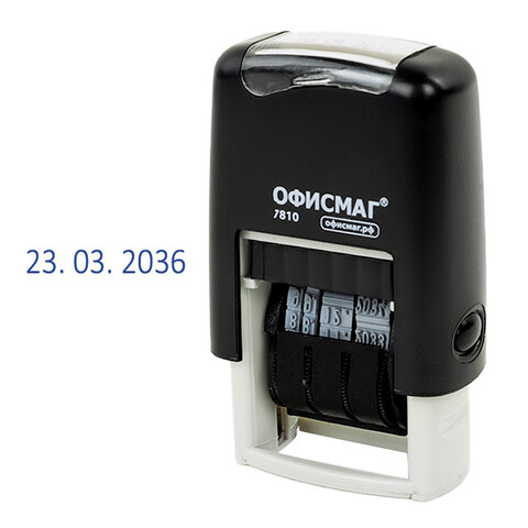 датер-мини офисмаг, месяц цифрами, оттиск 22х4 мм, "printer 7810 bank", 271926