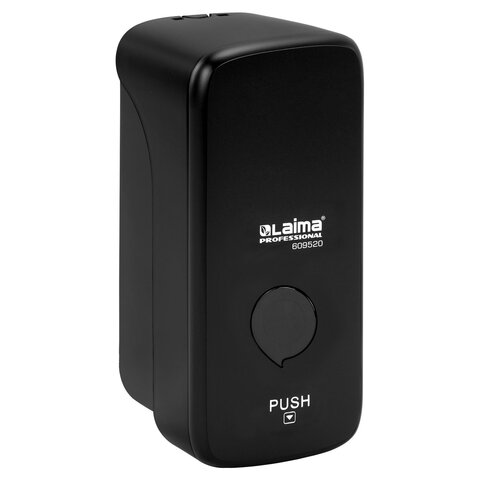 дозатор для жидкого мыла-пены laima professional premium black, наливной, 1 л, черный, abs-пластик, 
