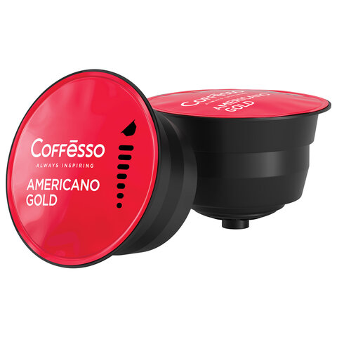 кофе в капсулах coffesso "americano gold" для кофемашин dolce gusto, 16 порций, 102152