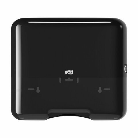 диспенсер для полотенец tork (система h3) elevation, mini, v-сложения, черный, 553108